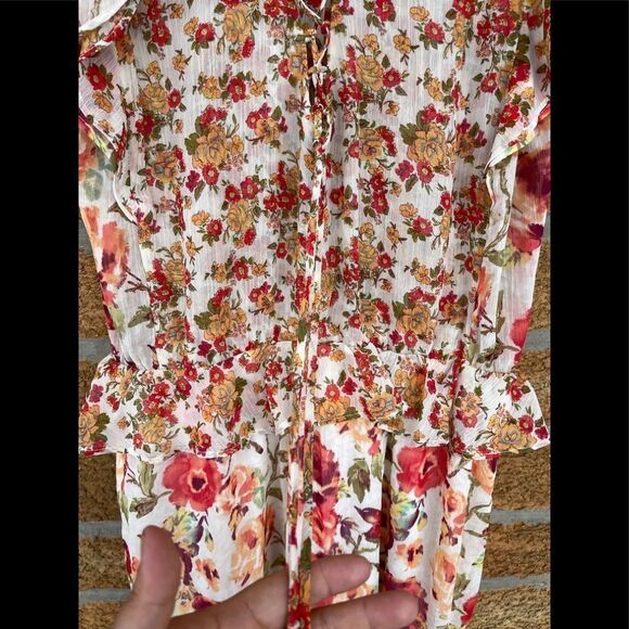 Anthropologie FIG & FLOWER boho dress large - Picture 12 of 13
